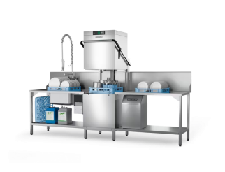 Hobart PREMAX AUPS Hood Dishwasher (In-Built Softener & Auto Soil Removal)