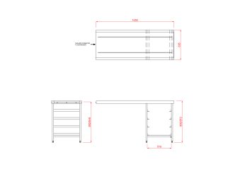 Hobart Outlet Triple Rack Table SCR1650 (1650mm Length)